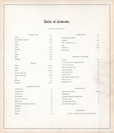 Table of Contents, Lake County 1898